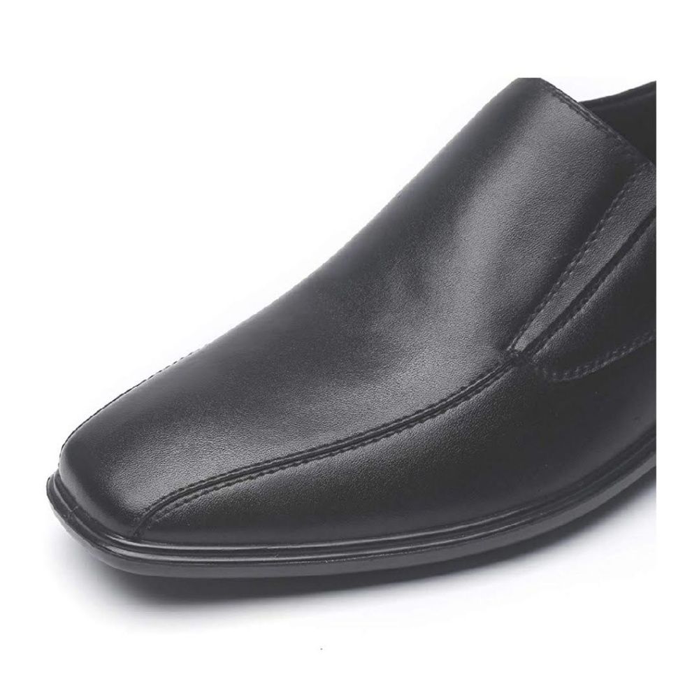 Men‘s Classic Geniune Leather Oxford Dress Shoes Black - Picture 4 of 6